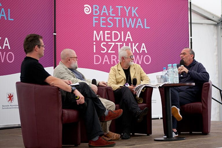 Panel dyskusyjny na Bałtyk Festiwal Media i Sztuka.