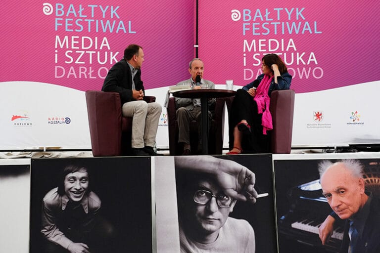 Panel dyskusyjny na Bałtyk Festiwal Media i Sztuka.