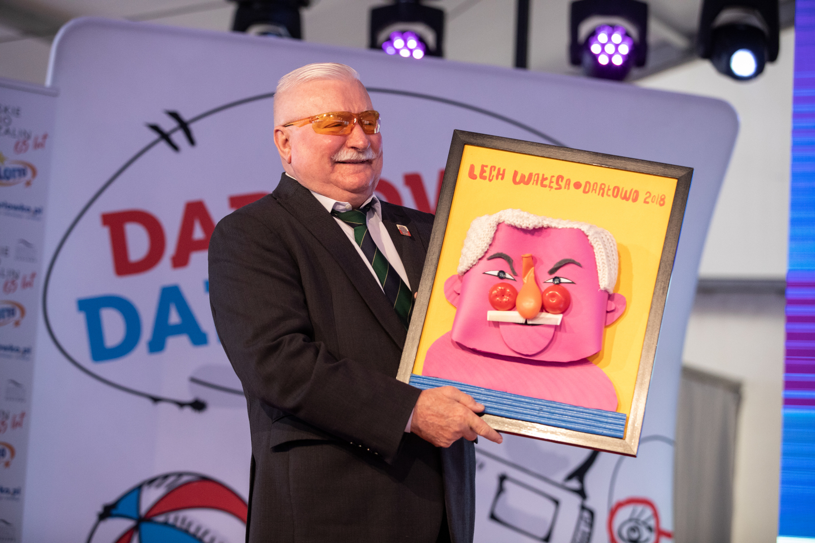 Lech Wałęsa Honorowy Obywatel Miasta Darłowa na Festiwalu Media i Sztuka