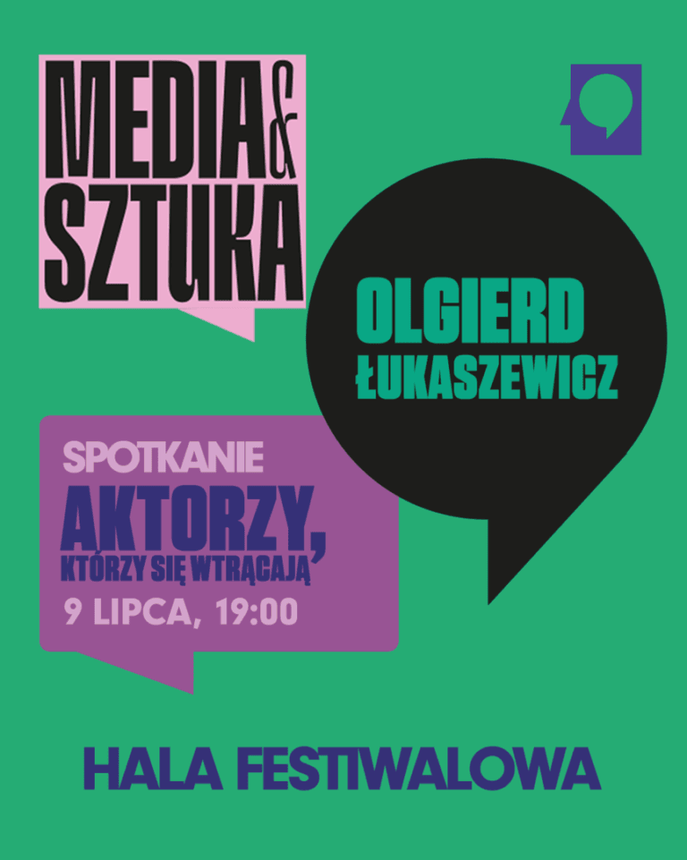 Plakat festiwalu Media i Sztuka, 9 lipca