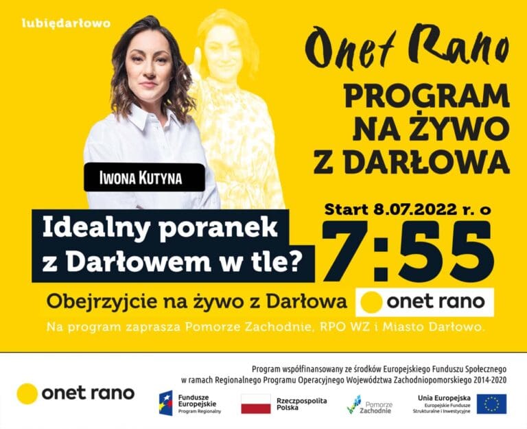 Onet Rano z Darłowa na żywo, start 8.07, 7:55.