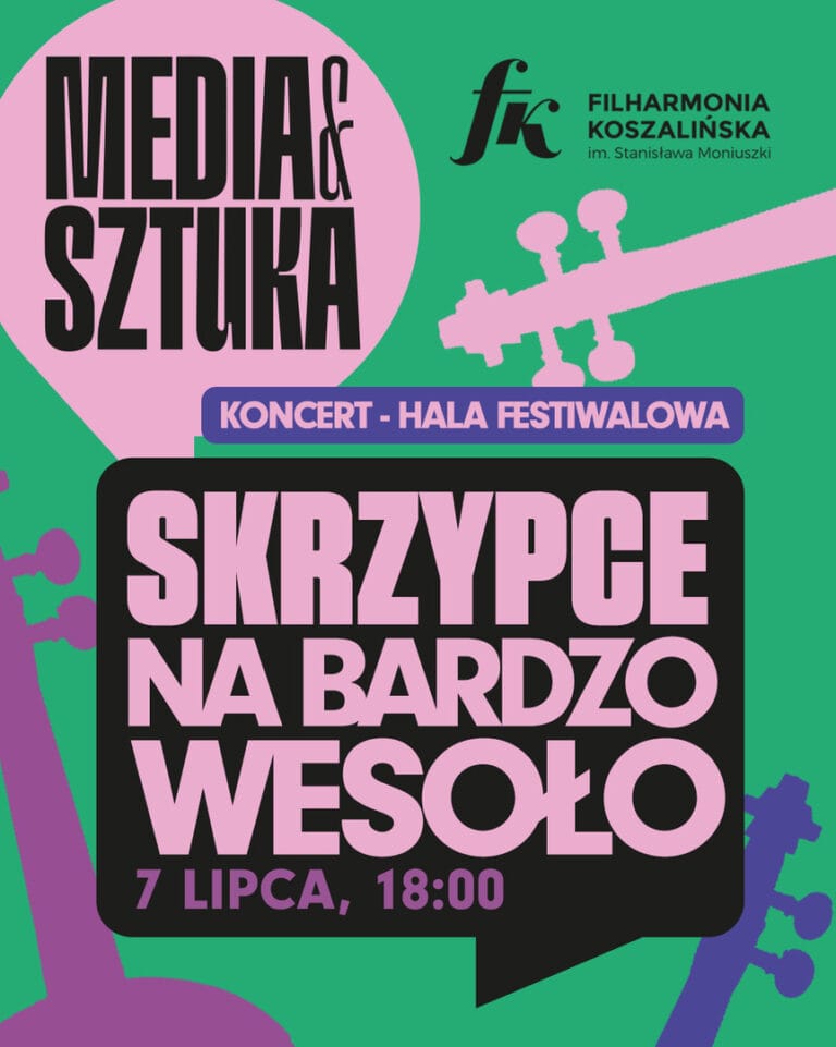 Plakat koncertu: Skrzypce na Wesoło, 7 lipca.