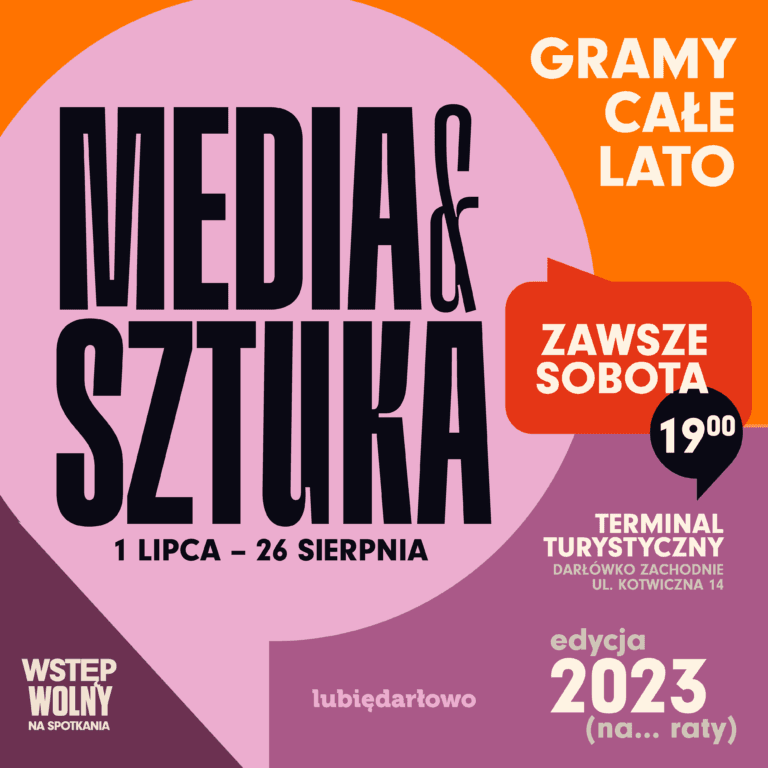 Festiwal Media i Sztuka, darmowy wstęp, Darłówko, lato 2023.