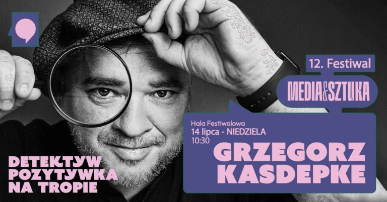 Człowiek z lupą, festiwal Media i Sztuka.