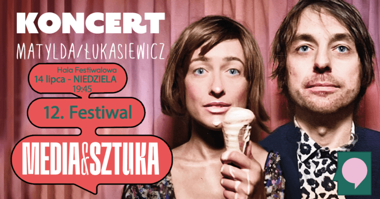 Plakat koncertu na Festiwalu Media i Sztuka.