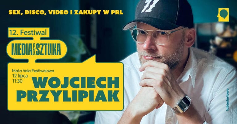 Festiwal Media i Sztuka plakat z uczestnikiem.