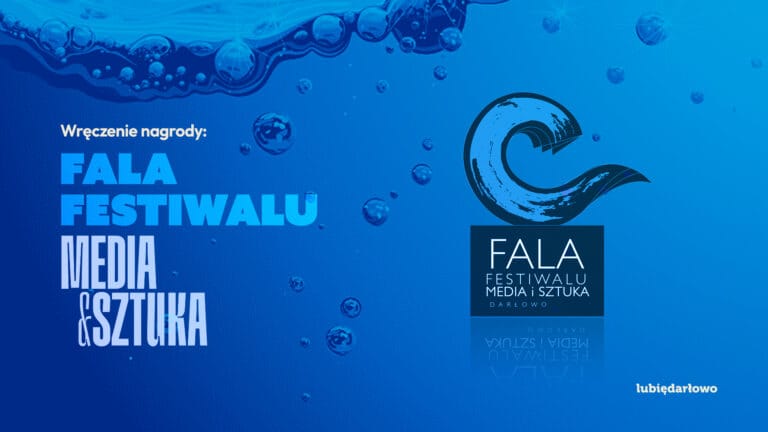 Plakat festiwalu Media i Sztuka Darłowo.