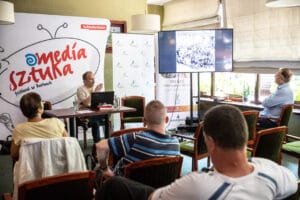 Prezentacja na festiwalu Media Sztuka w Darłowie.